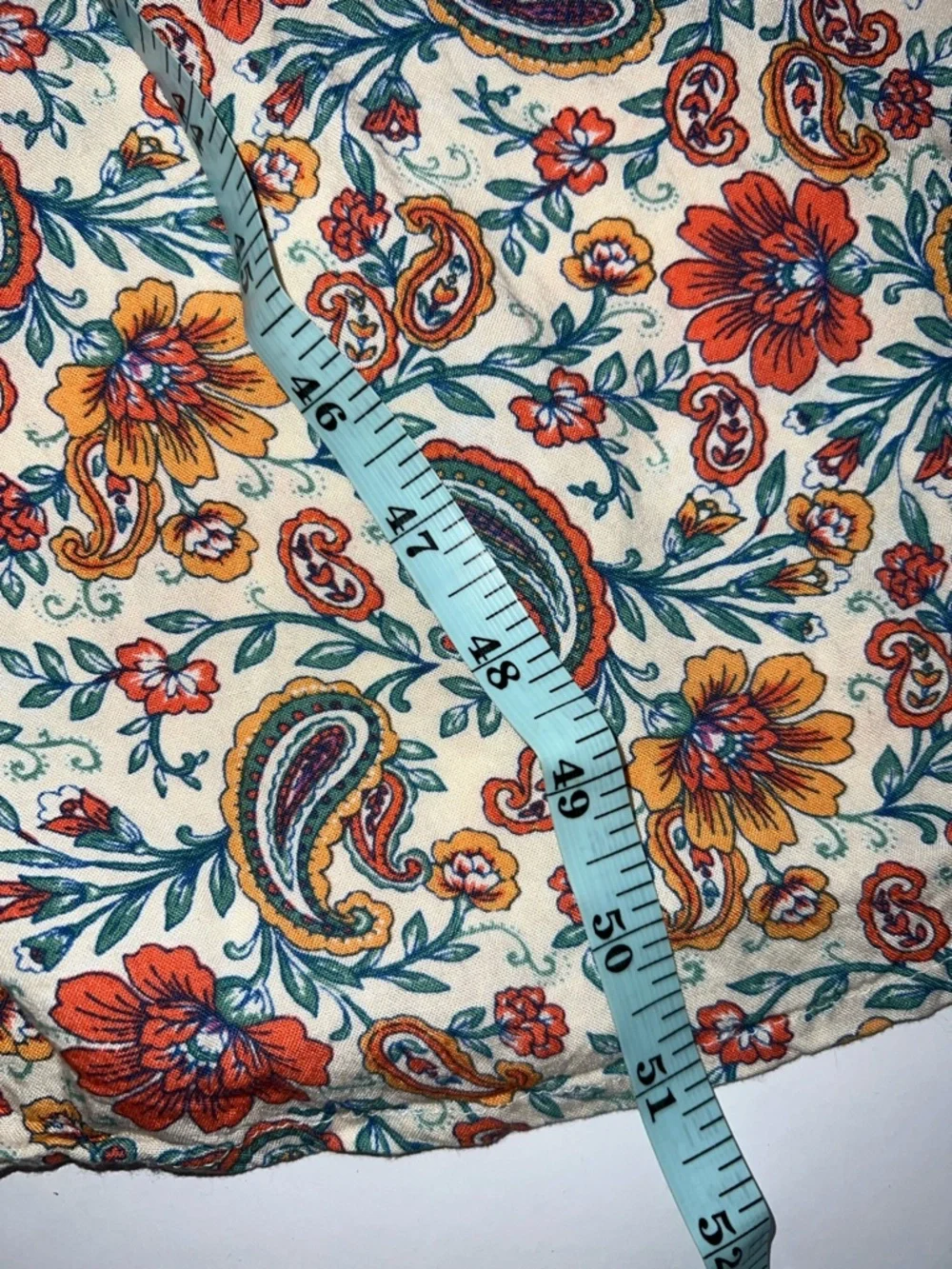 Patrons of Peace Floral Maxi Dress in Cream, Red, Green XS - Picture 6 of 6
